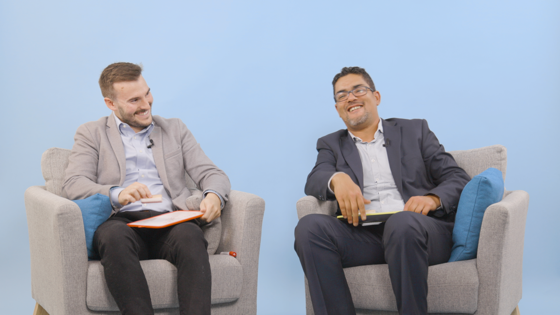 Photo de Olivier et Hamza sur meet the team